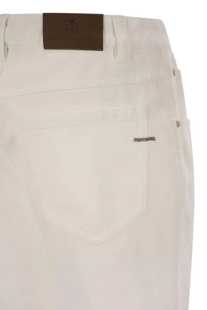 商品Brunello Cucinelli|COTTON 5-POCKET TROUSERS,价格¥7247,第4张图片详细描述