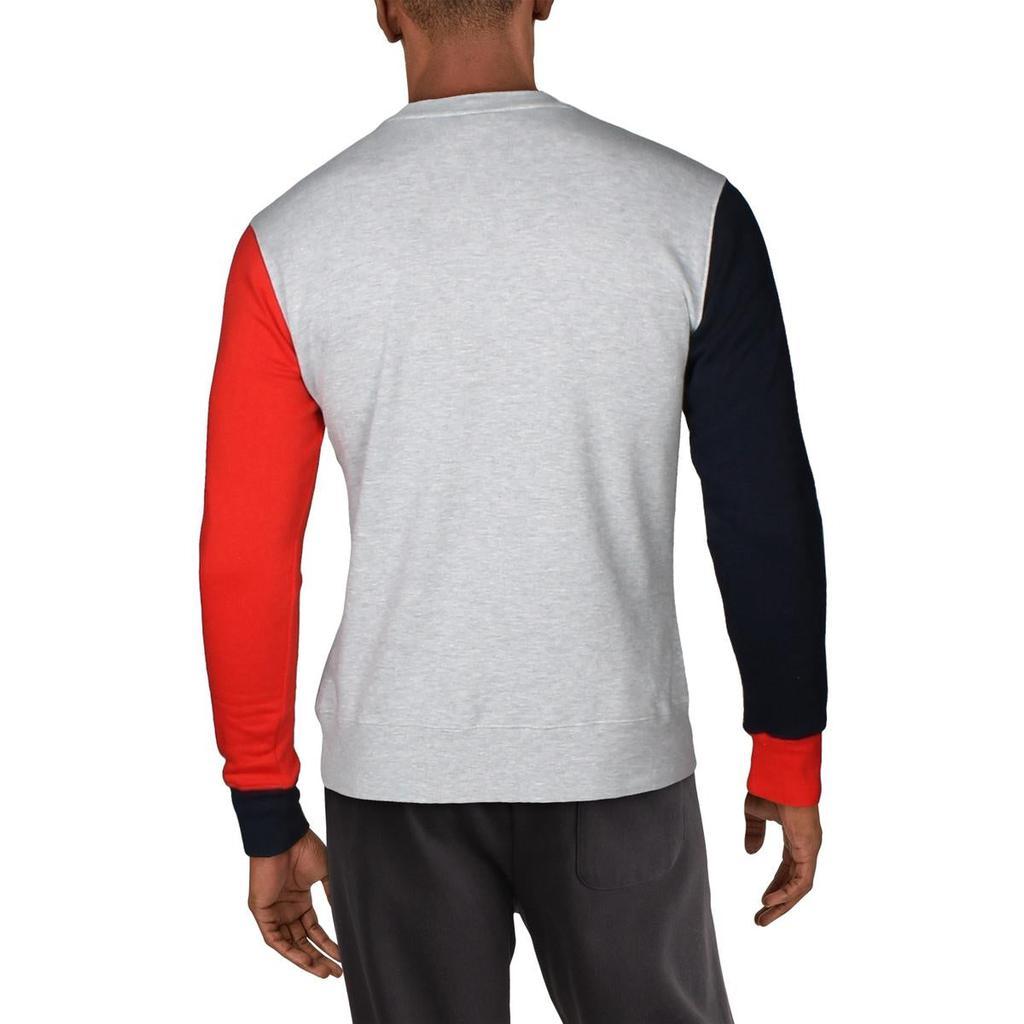 商品K-Swiss|K-Swiss Men's Colorblock Fleece Lined Activewear Lifestyle Crewneck Sweatshirt,价格¥90,第6张图片详细描述