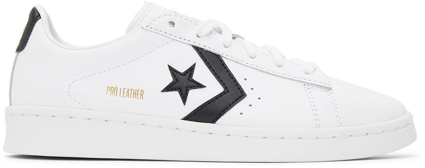 商品Converse|White & Black Pro Leather OX Low Sneakers,价格¥603,第1张图片