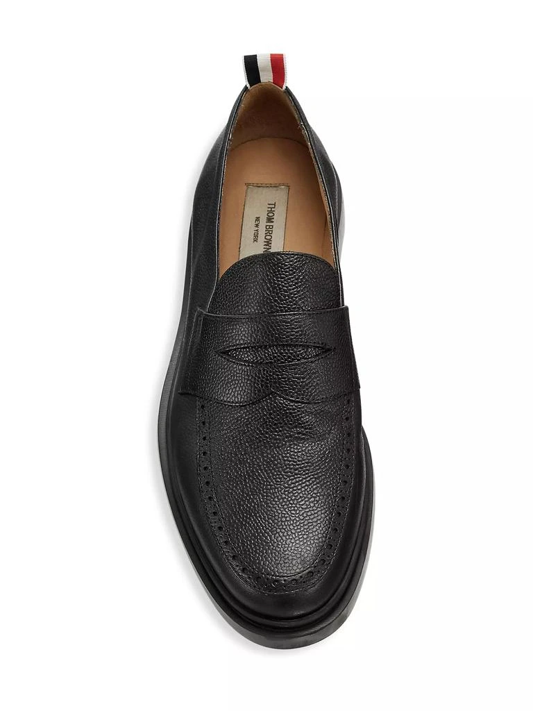 商品Thom Browne|Leather Penny Loafers,价格¥3463,第5张图片详细描述