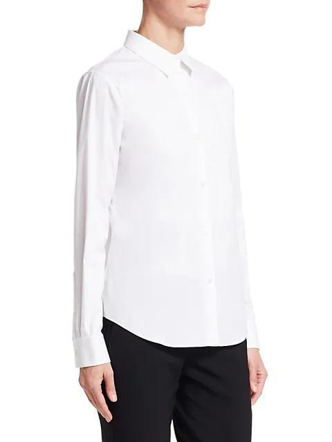 商品Theory|Tenia Luxe Cotton Shirt,价格¥1827,第6张图片详细描述