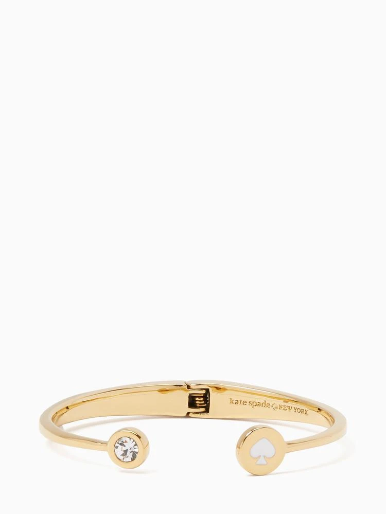 商品Kate Spade|spot the spade open hinge bangle,价格¥215,第1张图片