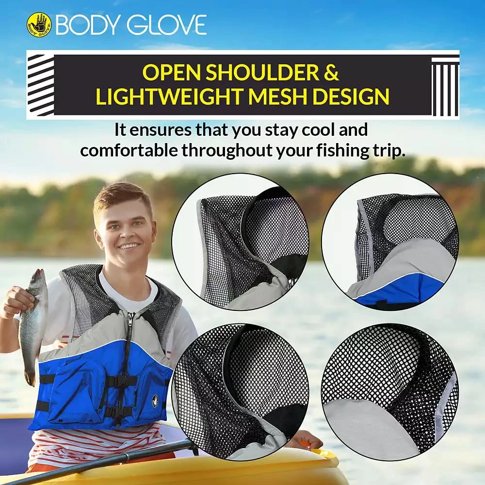 商品Body Glove|Cove Nylon-Mesh Fishing Vest UL ONLY - NYLON,价格¥322,第2张图片详细描述