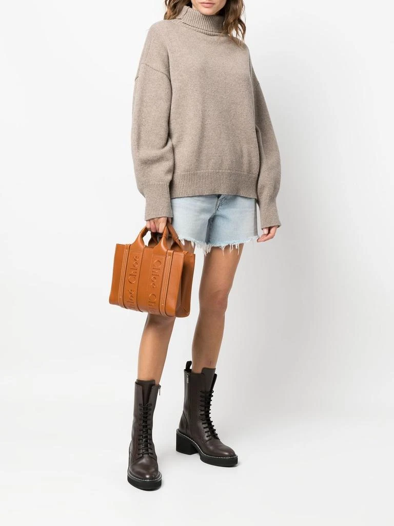 商品Chloé|CHLOÃ - Woody Leather Tote Bag,价格¥10187,第3张图片详细描述