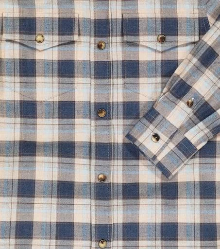 商品Brunello Cucinelli|法兰绒格纹衬衫,价格¥2826,第3张图片详细描述
