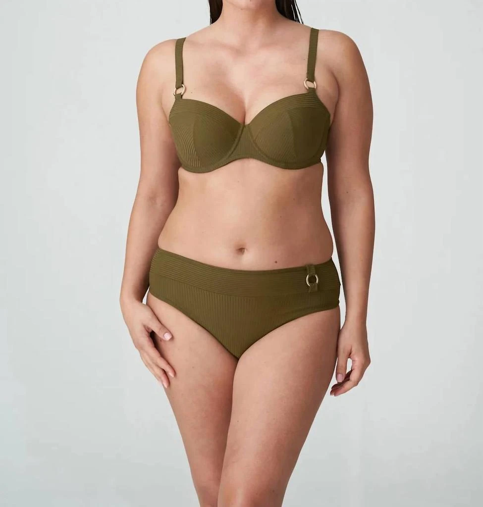 商品PrimaDonna|Sahara Padded Balcony Bikini Top In Olive,价格¥657,第1张图片