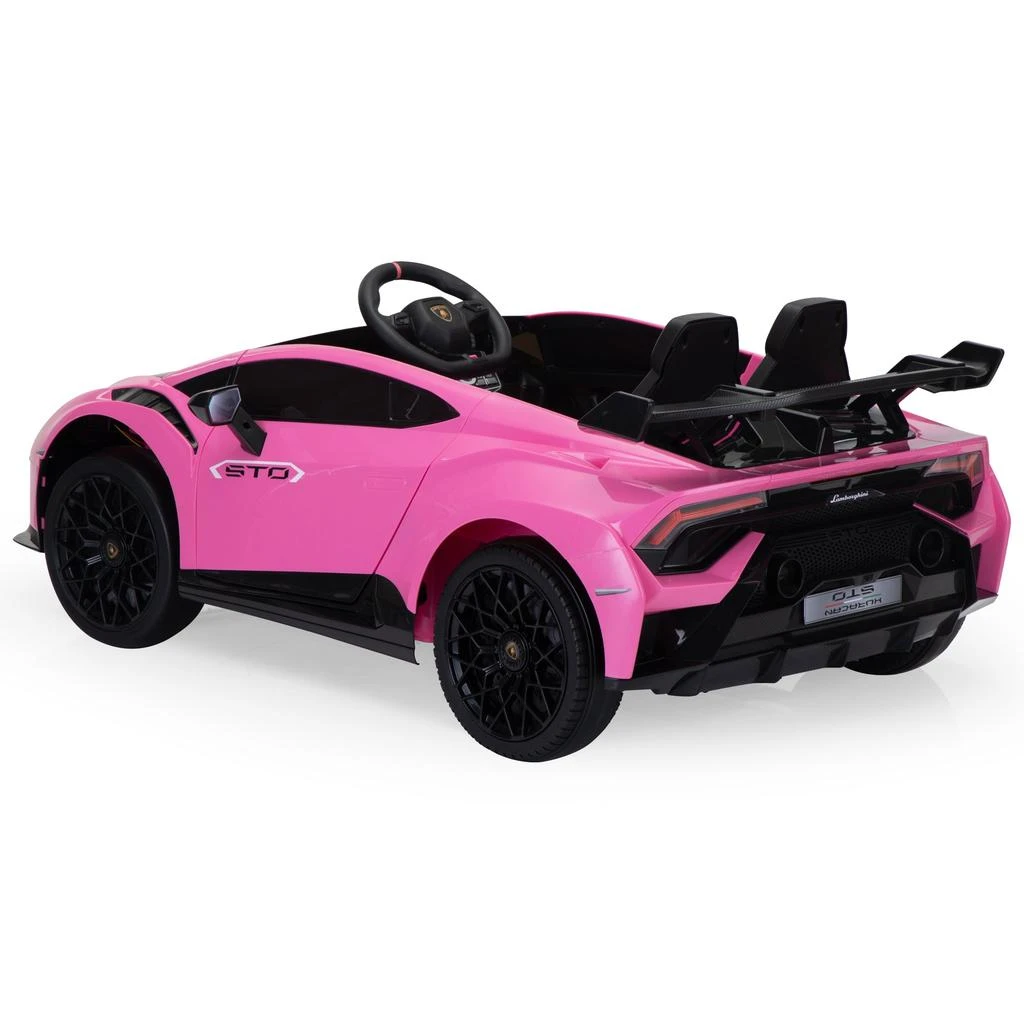 商品Streamdale Furniture|Streamdale Pink Lamborghini Electric Ride-On Car with Drifting and Parental Control,价格¥5458,第2张图片详细描述