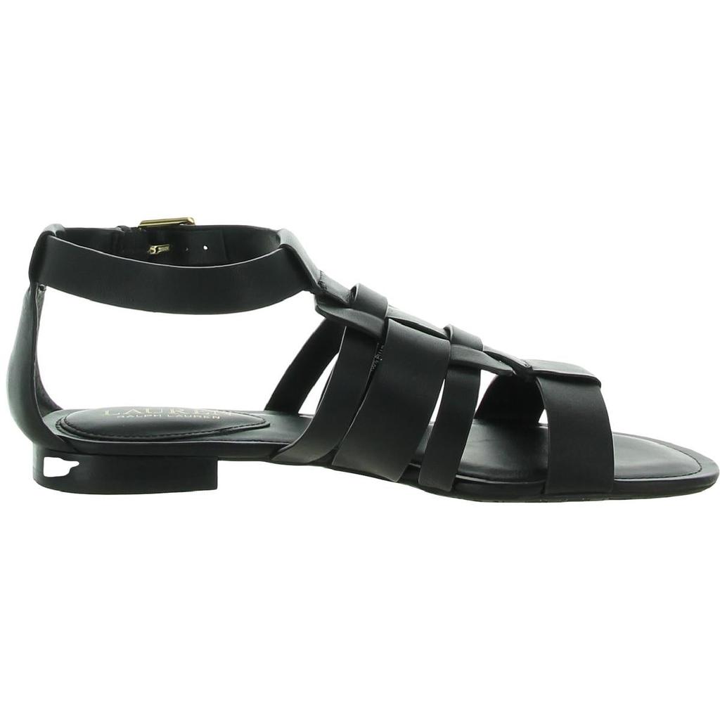 Lauren Ralph Lauren Womens Elianna Leather Caged Gladiator Sandals商品第6张图片规格展示