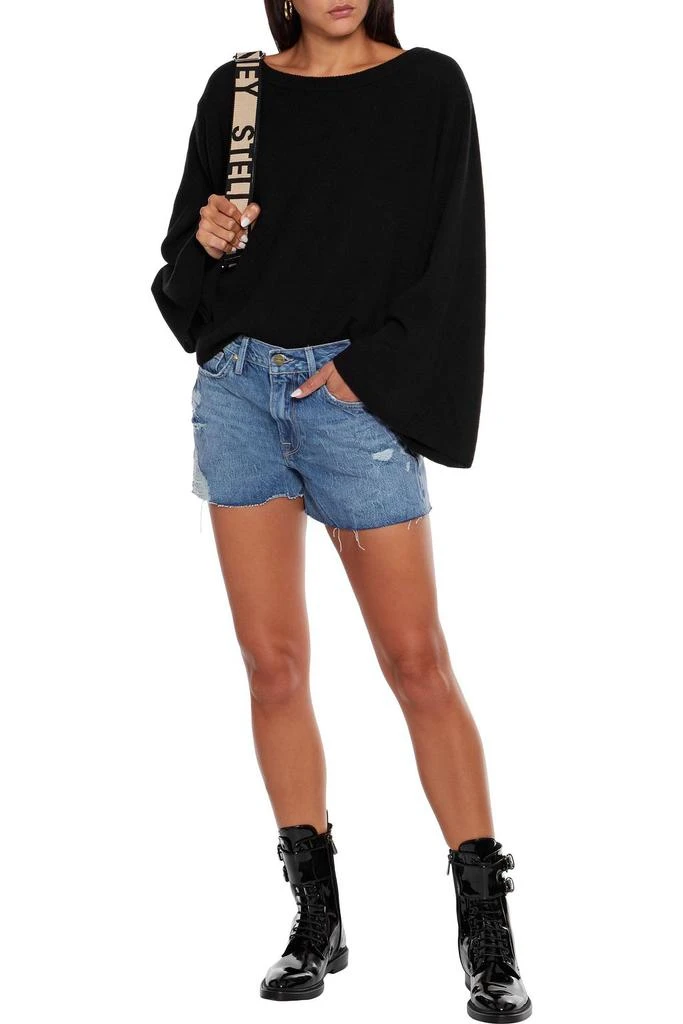 商品FRAME|Le Brigette distressed denim shorts,价格¥669,第4张图片详细描述