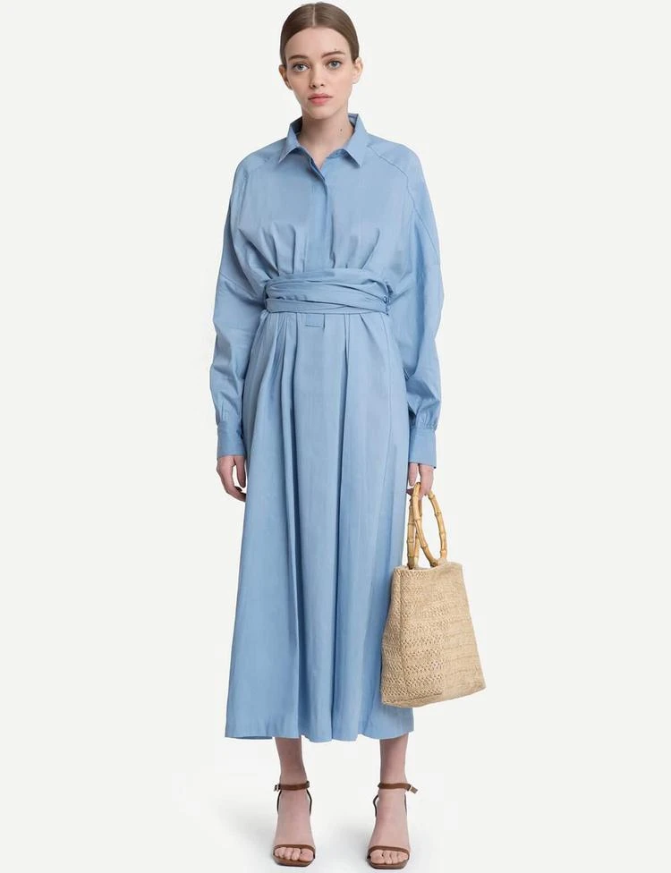 商品Pixie Market|Charme Wrap Shirt Dress,价格¥512,第5张图片详细描述