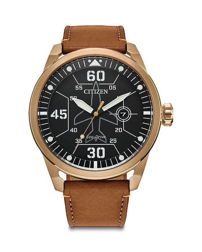 商品Citizen|Eco-Drive Avion Weekender Watch, 45mm,价格¥2427,第1张图片