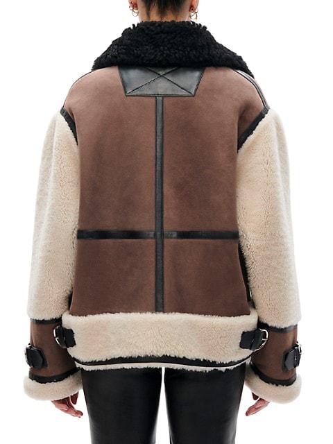 Celeste Shearling Biker Jacket商品第4张图片规格展示