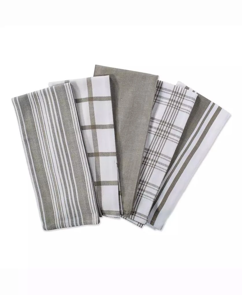 商品Design Imports|Assorted Woven Dishtowel, Set of 5,价格¥164,第1张图片