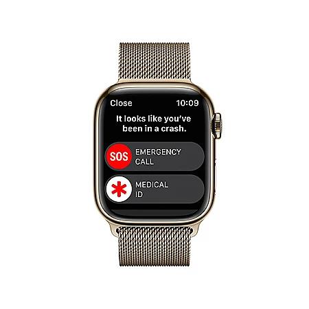 Apple Watch Series 8 GPS + Cellular 41mm Stainless Steel Case with Milanese Loop (Choose Color)商品第6张图片规格展示