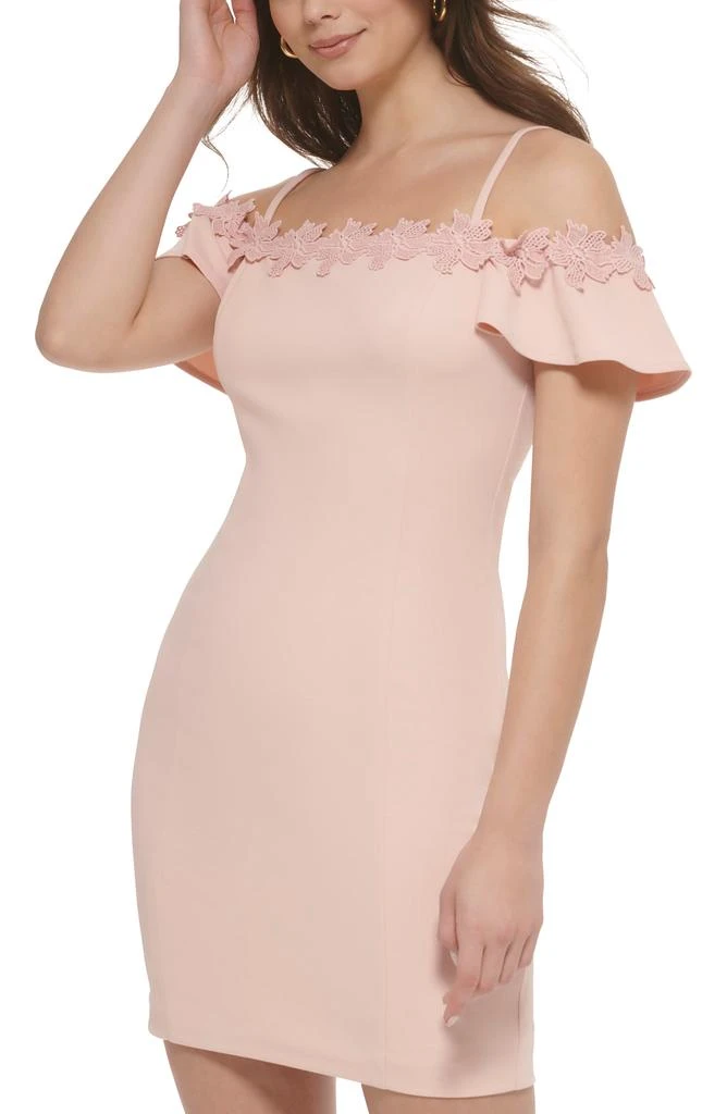Off-the-Shoulder Scuba Crepe Dress 商品