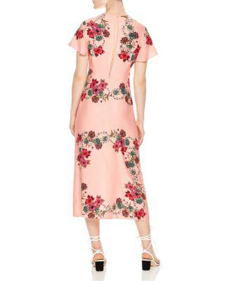 商品Sandro|Tissia Floral-Print Midi Dress,价格¥1392,第2张图片详细描述