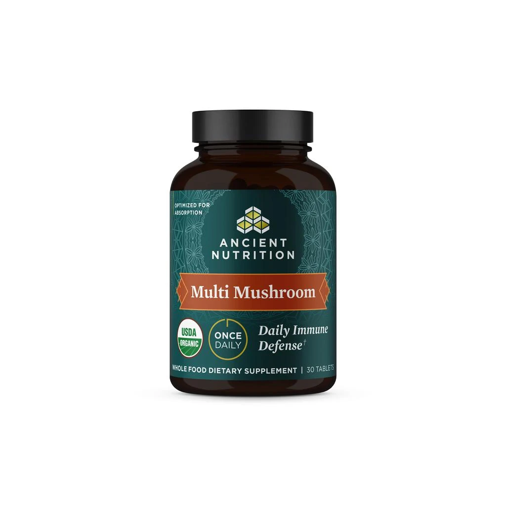 商品Ancient Nutrition|Multi Mushroom Daily Immune Defense | Tablets (30 Tablets),价格¥227,第1张图片