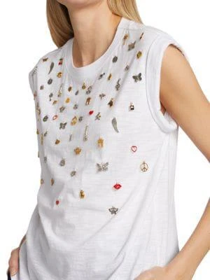 商品Cinq à Sept|Bella Charm Sleeveless T-Shirt,价格¥1169,第4张图片详细描述