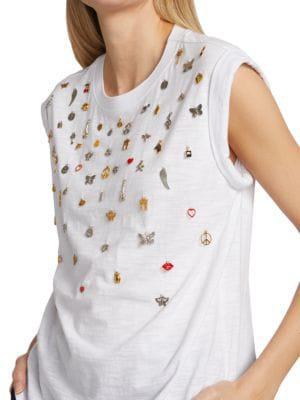 商品Cinq à Sept|Bella Charm Sleeveless T-Shirt,价格¥1080,第6张图片详细描述