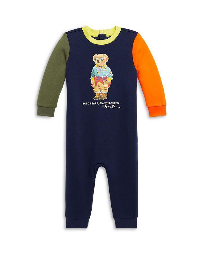 商品Ralph Lauren|Boys' Polo Bear Fleece Coverall - Baby,价格¥399,第3张图片详细描述