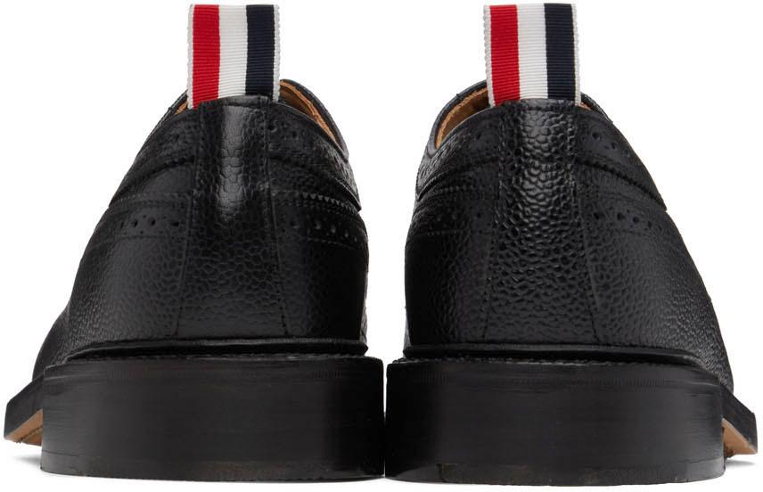 黑色长翼布洛克鞋商品第2张图片规格展示