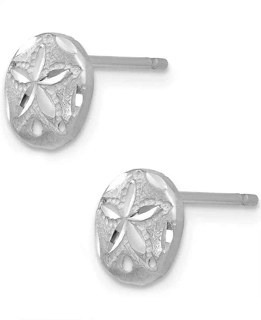 商品Macy's|Sand Dollar Stud Earrings in 14k White Gold,价格¥3471,第2张图片详细描述