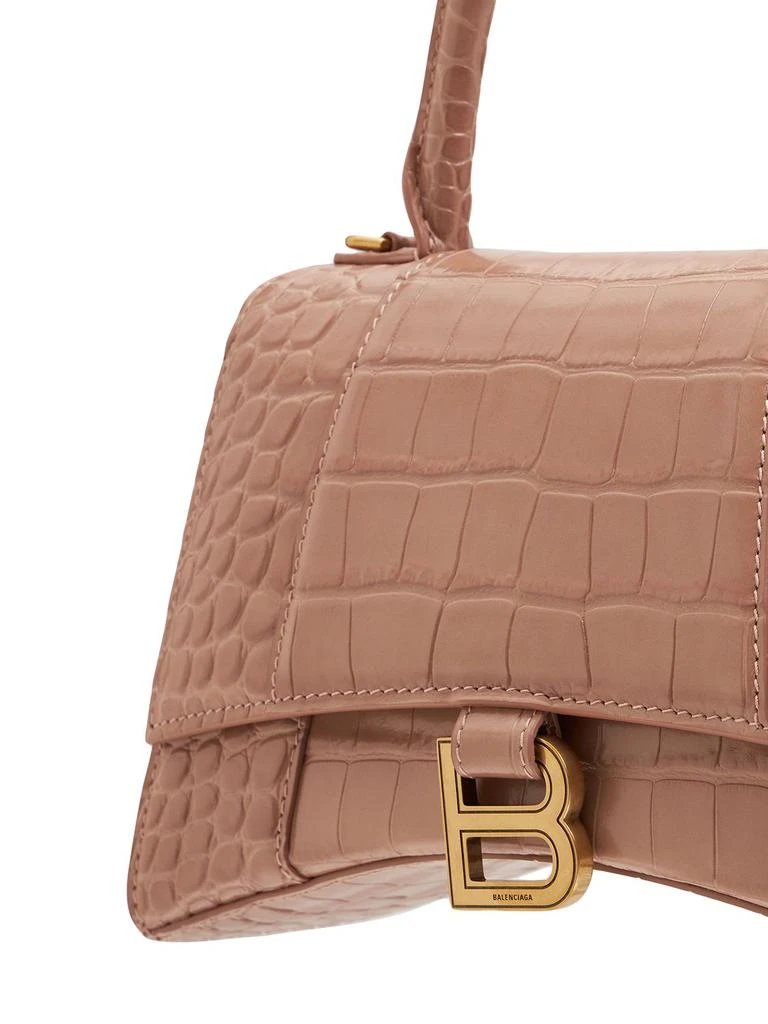 商品Balenciaga|Hourglass Croc Embossed Leather Bag,价格¥23199,第4张图片详细描述