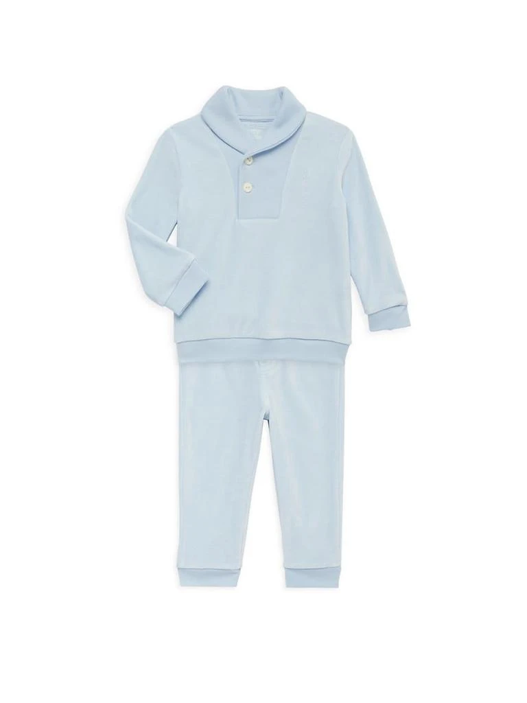 商品Ralph Lauren|Baby Boy's Velour 2-Piece Sweater & Sweatpants Set,价格¥223,第1张图片