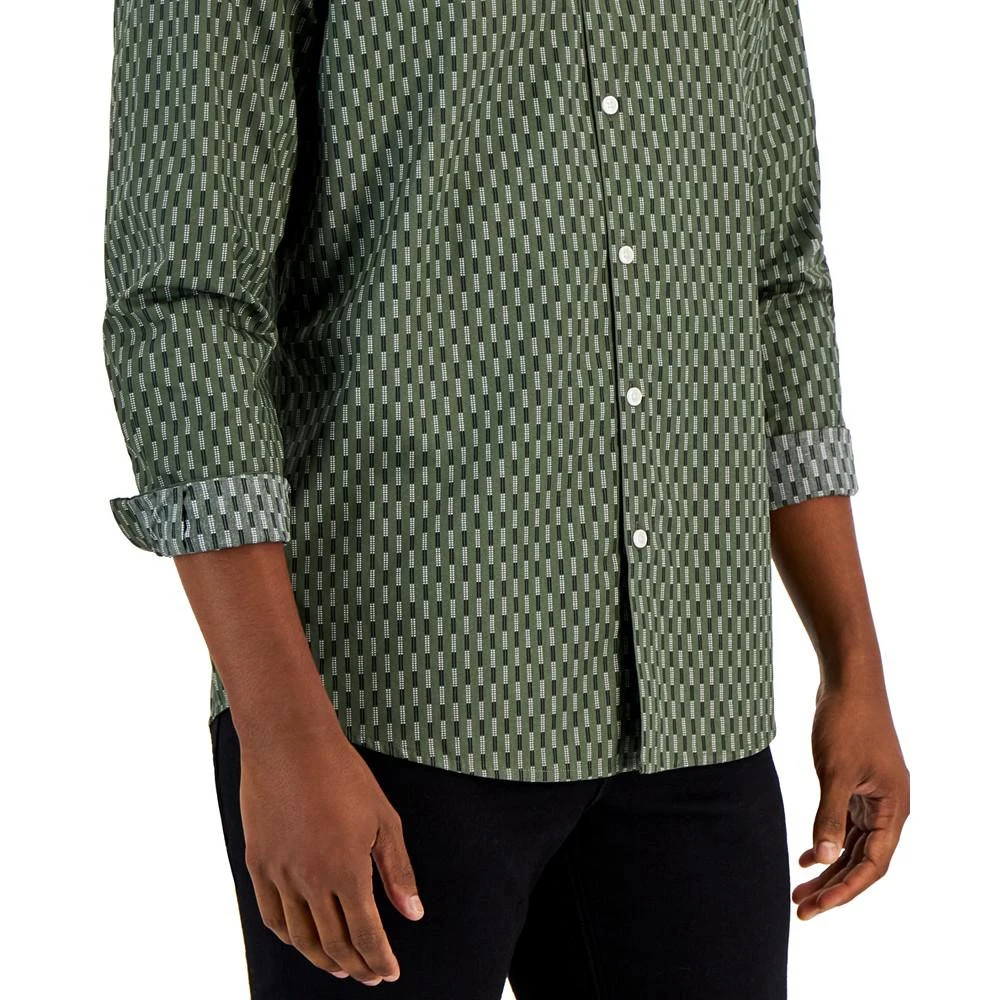 商品Alfani|Men's Marco Geometric-Print Shirt, Created for Macy's,价格¥183,第3张图片详细描述