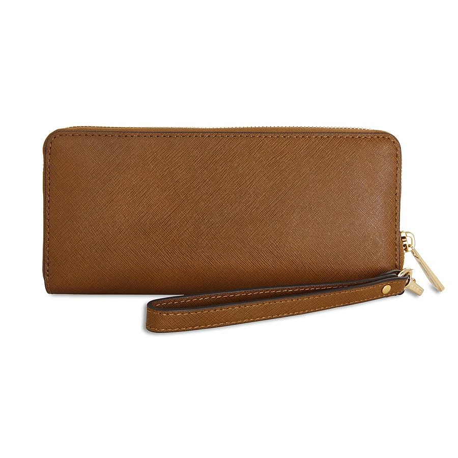 商品Michael Kors|Michael Kors Jet Set Travel Leather Continental Wallet - Luggage,价格¥841,第3张图片详细描述