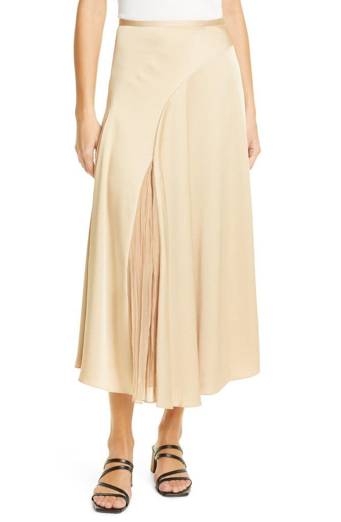 商品Vince|Mixed Media Panel Asymmetrical Skirt,价格¥938,第1张图片