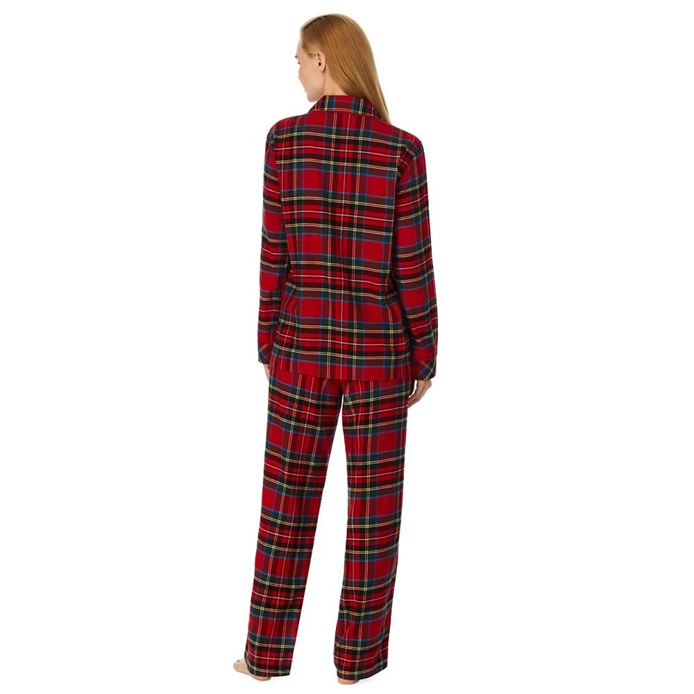 商品Ralph Lauren|Women's Plaid Notched-Collar Pajamas Set,价格¥377,第2张图片详细描述