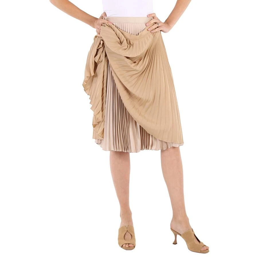 商品Burberry|Ladies Sandbank Layered Pleated Skirt,价格¥1832,第2张图片详细描述