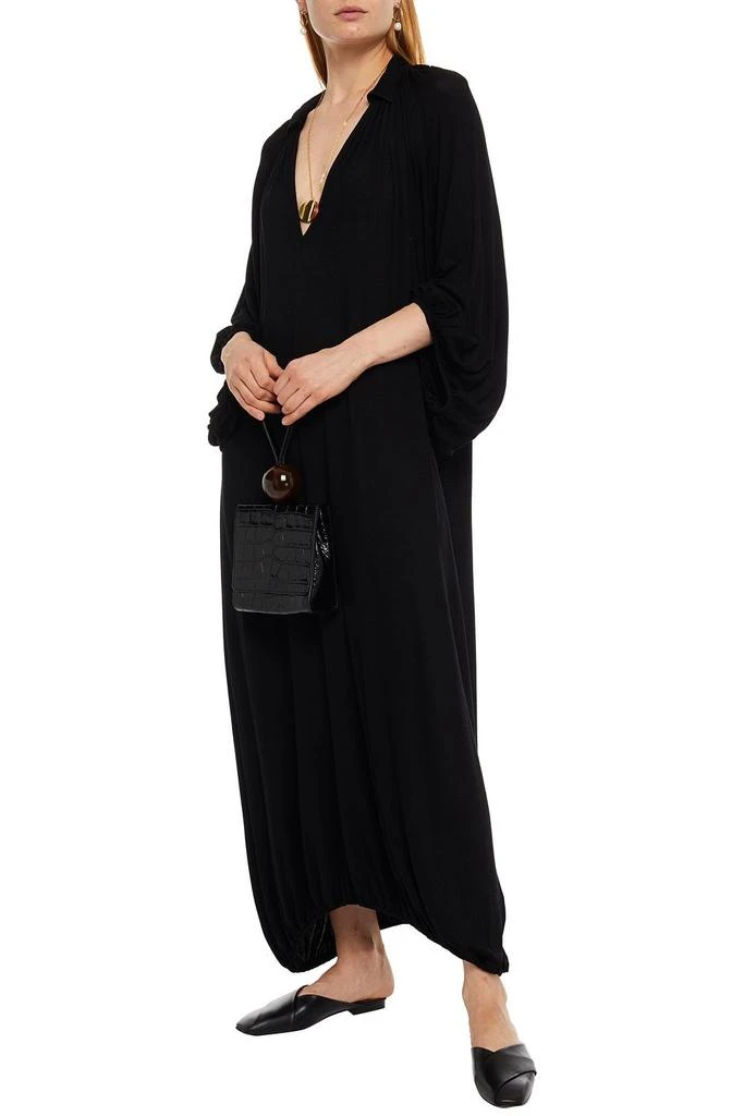 商品[国内直发] Totême|Gathered stretch-knit maxi dress,价格¥904,第4张图片详细描述