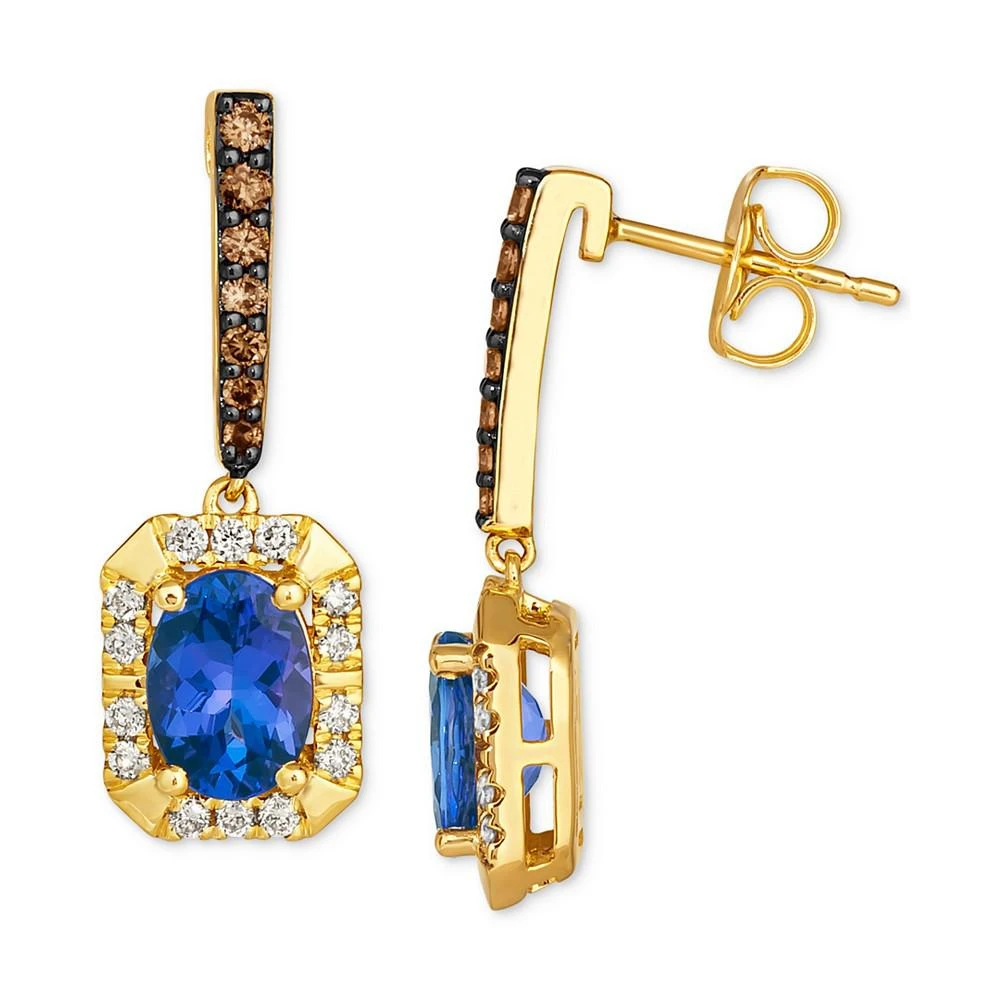 商品Le Vian|Blueberry Tanzanite (1-3/8 ct. t.w.) & Diamond (3/8 ct. t.w.) Drop Earrings in 14k Gold,价格¥6851,第2张图片详细描述