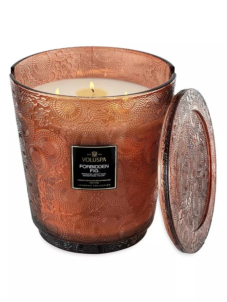 商品Voluspa|Forbidden Fig 5-Wick Hearth Candle,价格¥1688,第1张图片