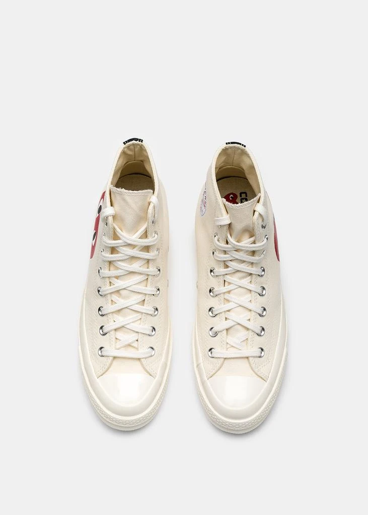 COMME DES GARCONS PLAY Ivory Converse Red Heart Chuck 70 Sneakers 商品