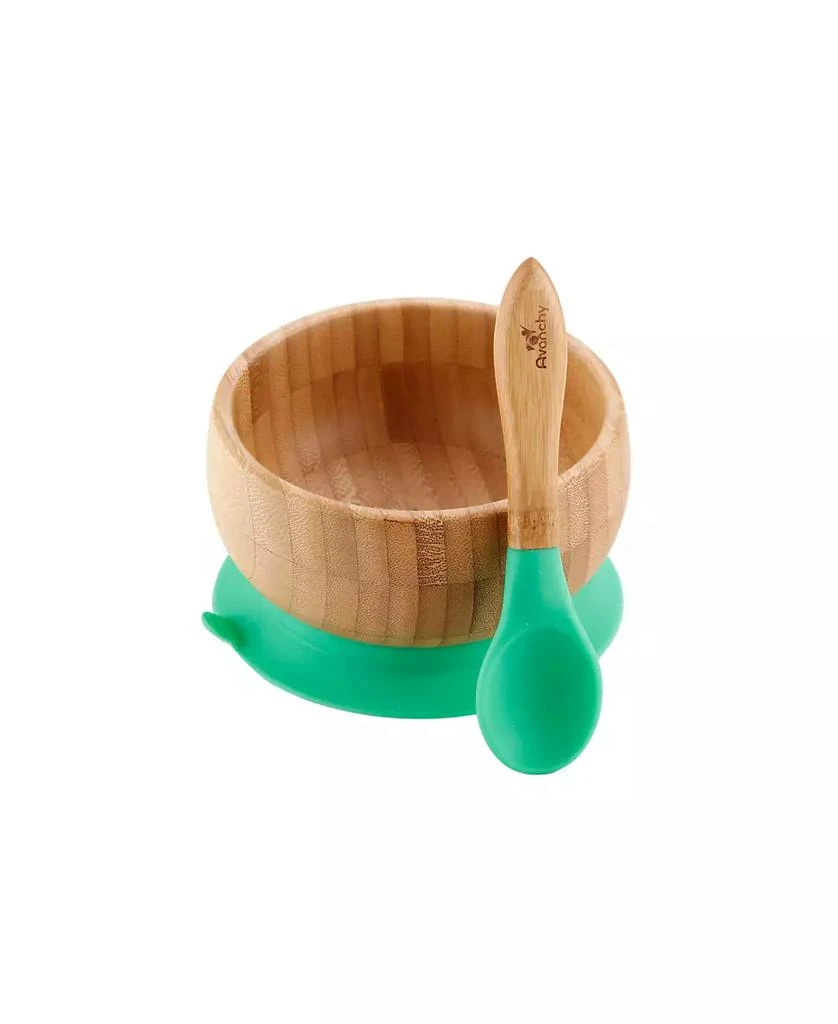 商品Avanchy|Baby Boys and Girls Bamboo Suction Bowl and Spoon Set,价格¥156,第1张图片