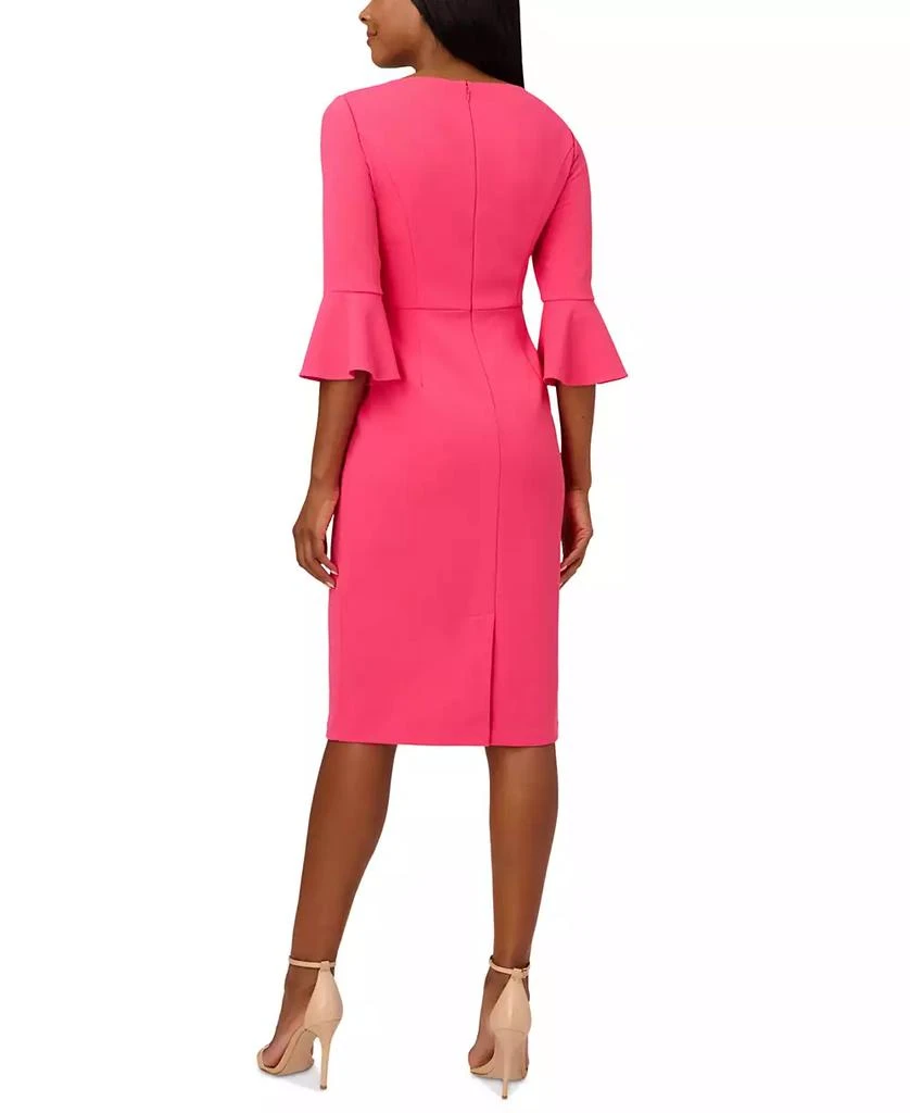 商品Adrianna Papell|Women's Tie-Front Bell-Sleeve Midi Dress,价格¥1115,第4张图片详细描述