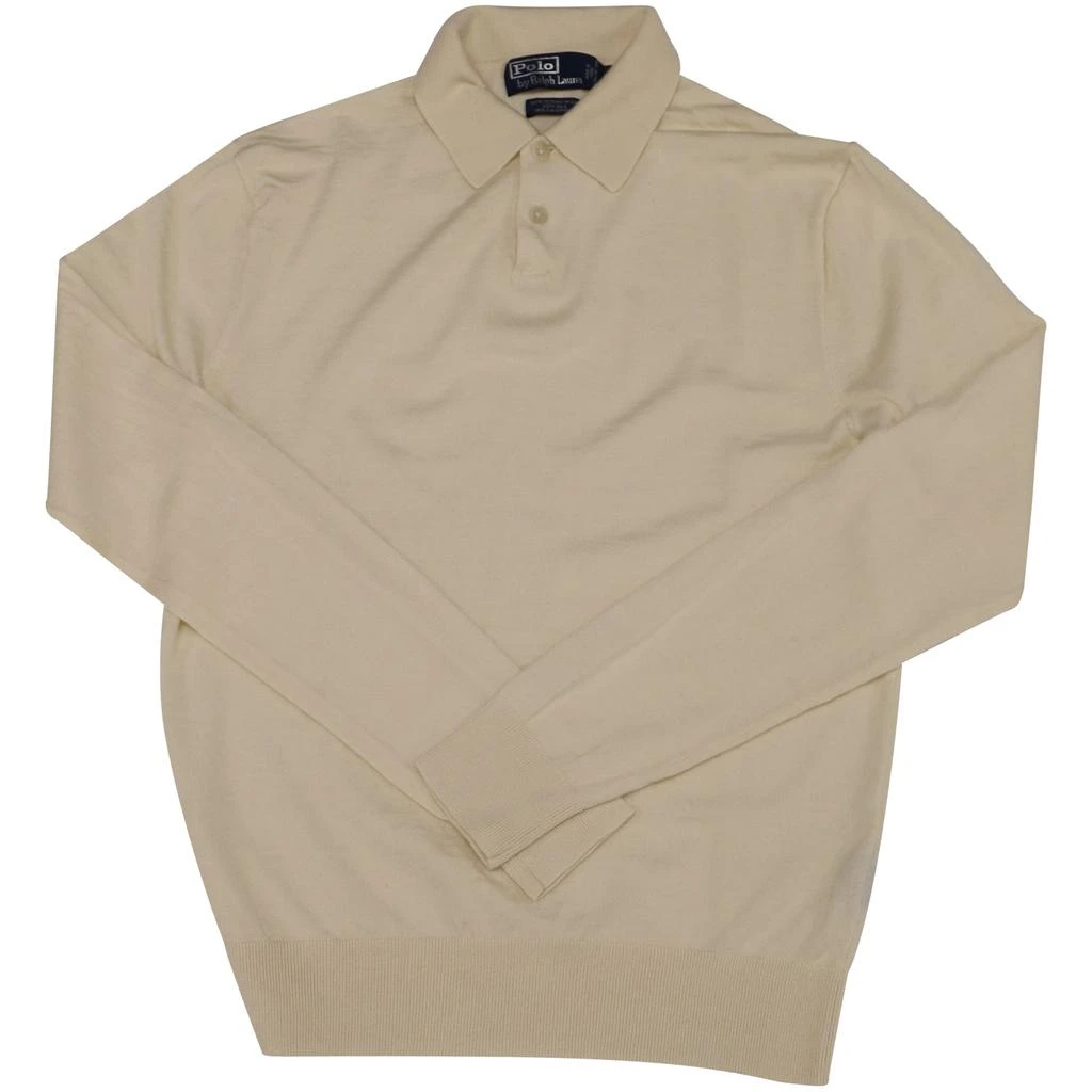 商品[二手商品] Ralph Lauren|Polo by  Long Sleeve Polo Shirt in Cream Merino Wool,价格¥828,第1张图片