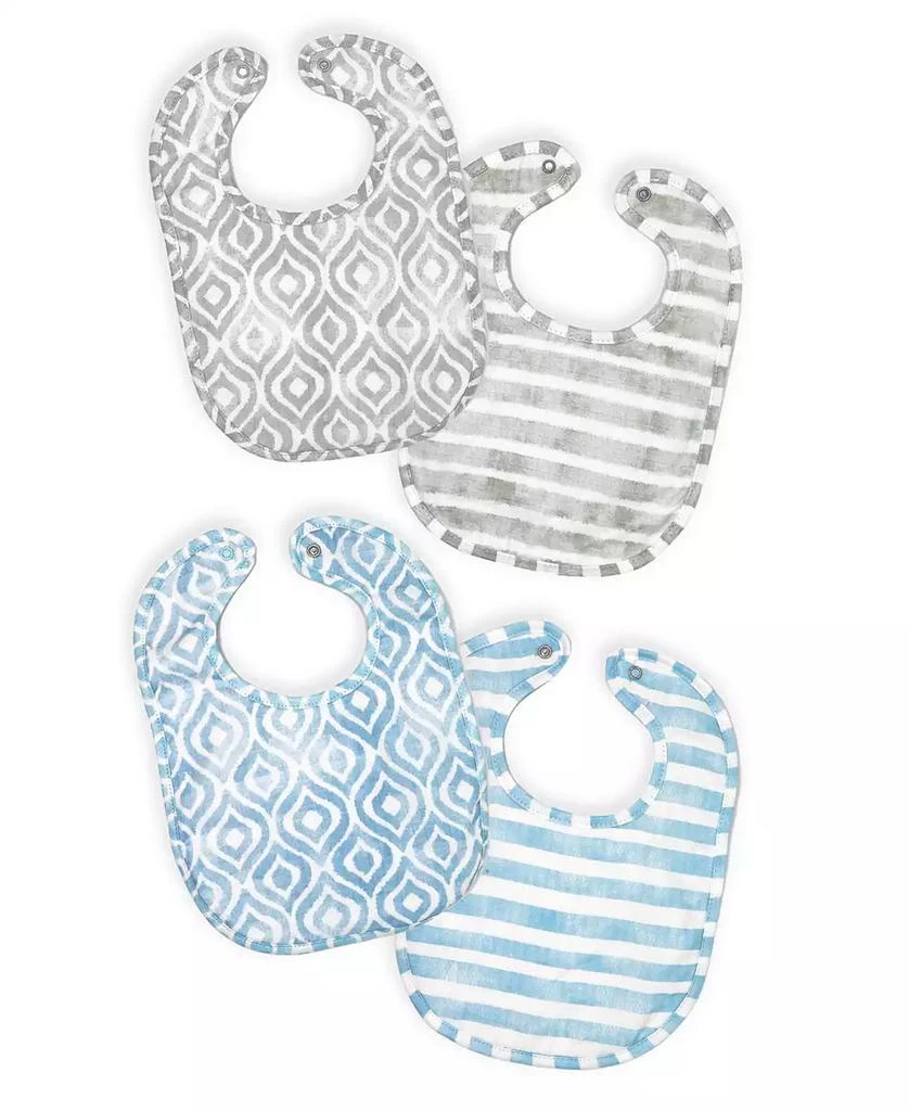 商品Tendertyme|Baby Boys Muslin Bibs, Pack of 4,价格¥193,第1张图片