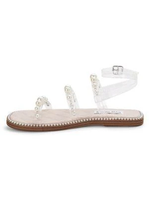 商品Steve Madden|Zazie Embellished Transparent Flat Sandals,价格¥166,第4张图片详细描述