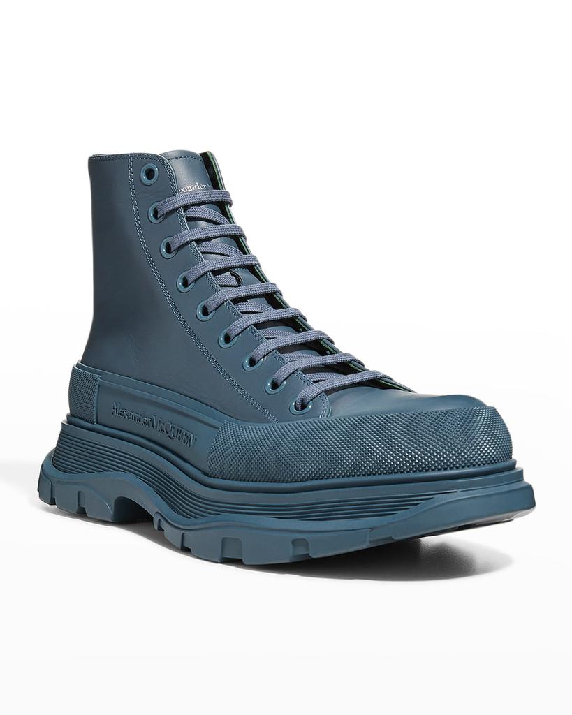 Men's Tread Slick Chunky-Sole Ankle Combat Boots商品第2张图片规格展示