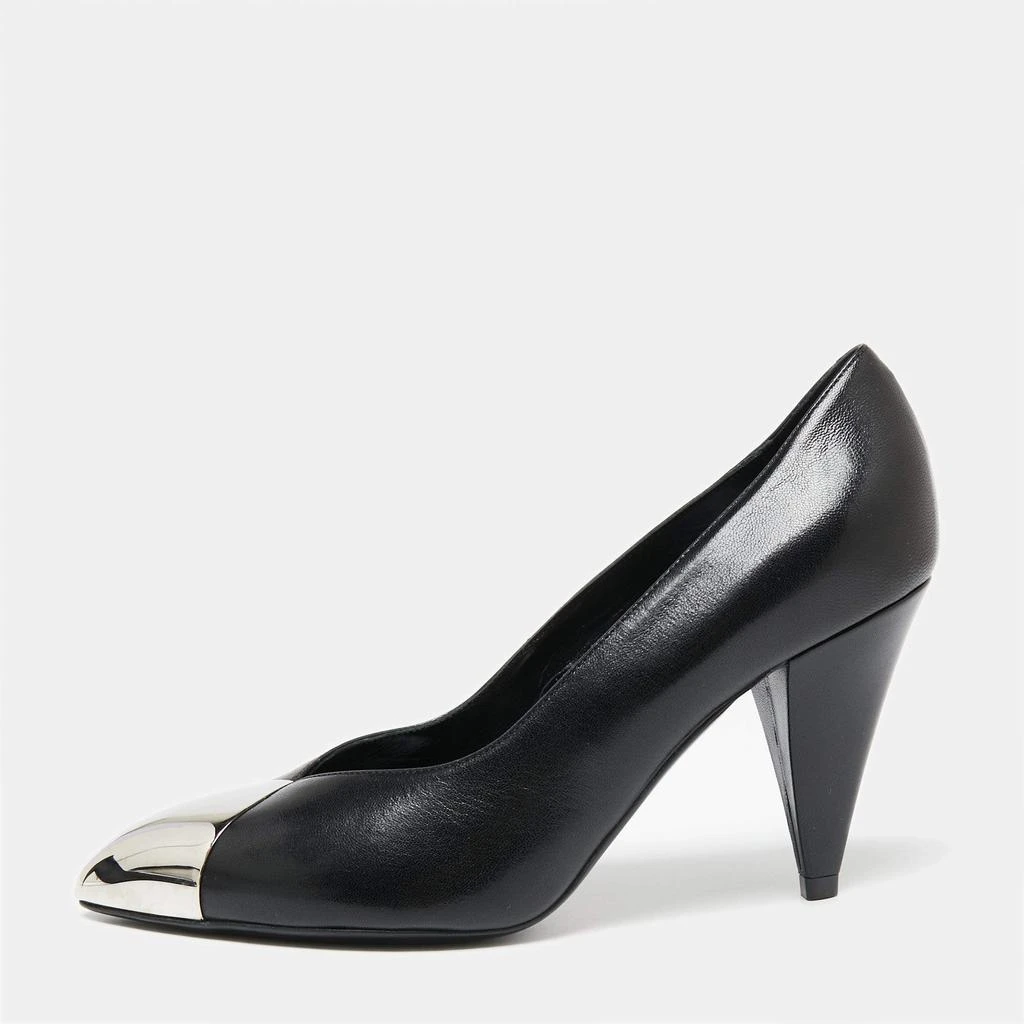 商品Celine|Celine Black Leather Pointed Toe Pumps Size 37,价格¥2606,第1张图片