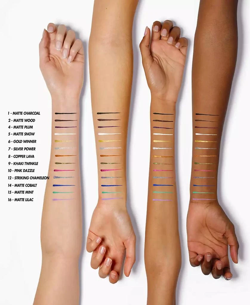 商品Make Up For Ever|Aqua Resist Color Ink Liquid Eyeliner,价格¥193,第4张图片详细描述