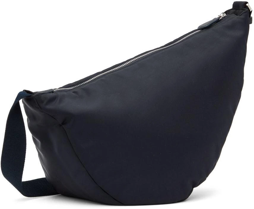 商品The Row|SSENSE Exclusive Navy Slouchy Banana Messenger Bag,价格¥8179,第3张图片详细描述