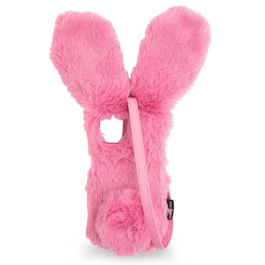 商品Balenciaga|Rose Faux Fur Fluffy Bunny IPhone 12/12 Pro Case,价格¥1190,第1张图片