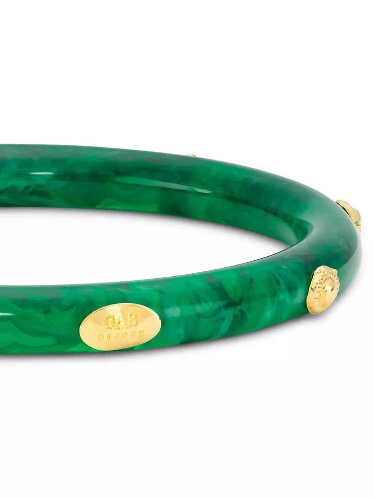 商品GAS Bijoux|Caftan Bis 24K Gold-Plate & Acetate Bracelet,价格¥824,第3张图片详细描述