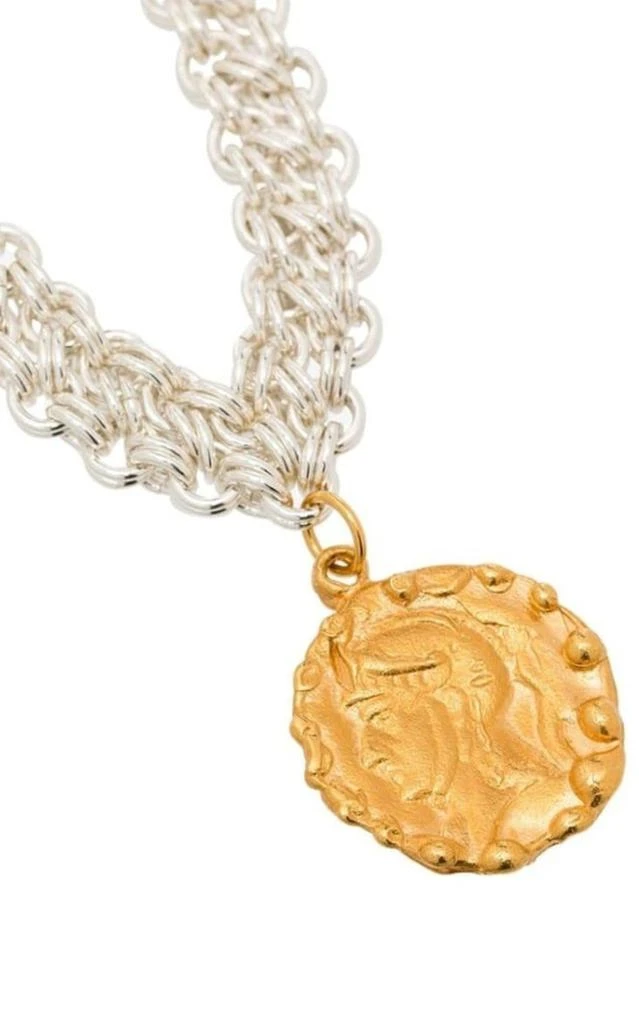 商品Alighieri|24K Gold-Plated Woven Tapestry Amulet Necklace,价格¥6483,第4张图片详细描述