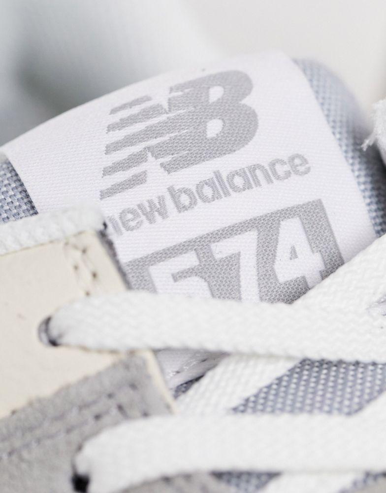 New Balance 574 trainers in grey suede商品第4张图片规格展示